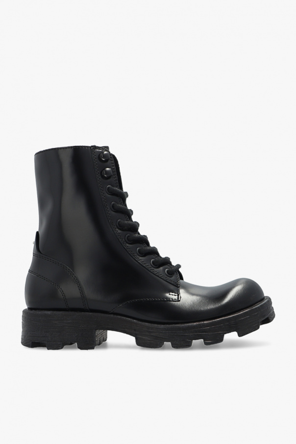 SchaferandweinerShops Kenya HAMMER leather boots Diesel Black D You love a chunky and sporty style shoe